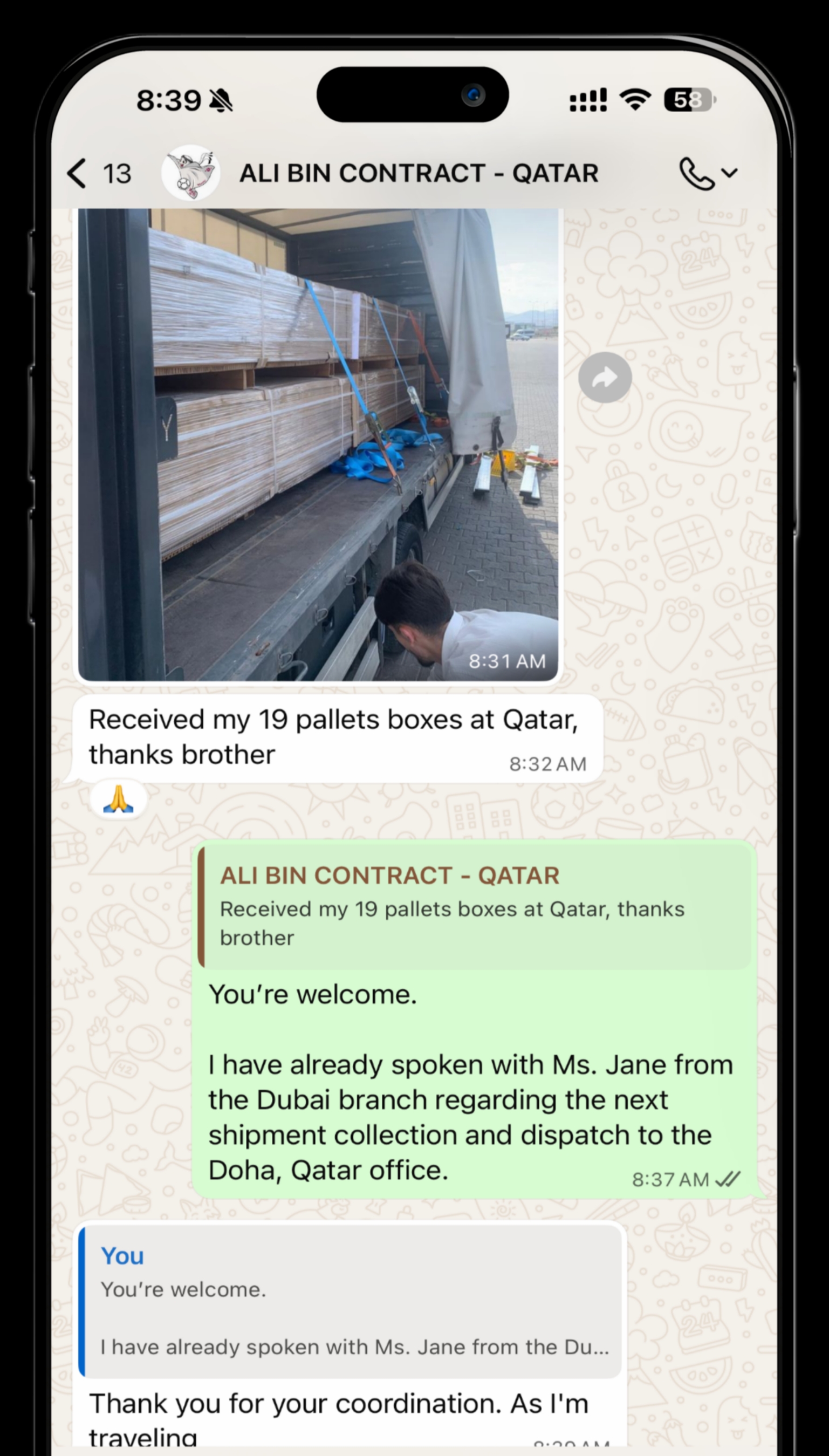 Chat screenshot 2